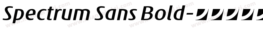 Spectrum Sans Bold字体转换